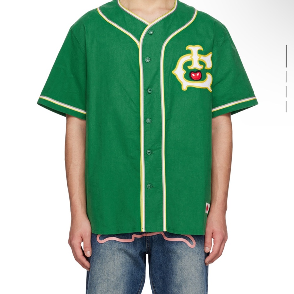 Ice cream Green Baseball Shirt